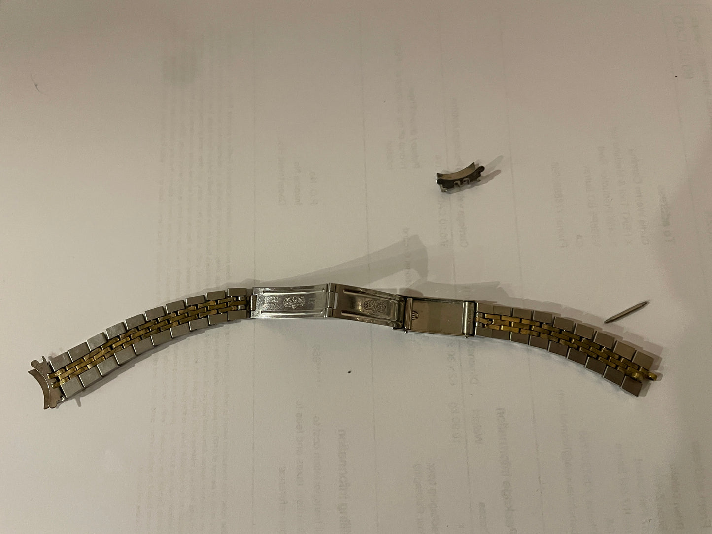 Ladies Rolex Oyster Perpetual Date 6517 Gold SS Vintage Wrist Watch
