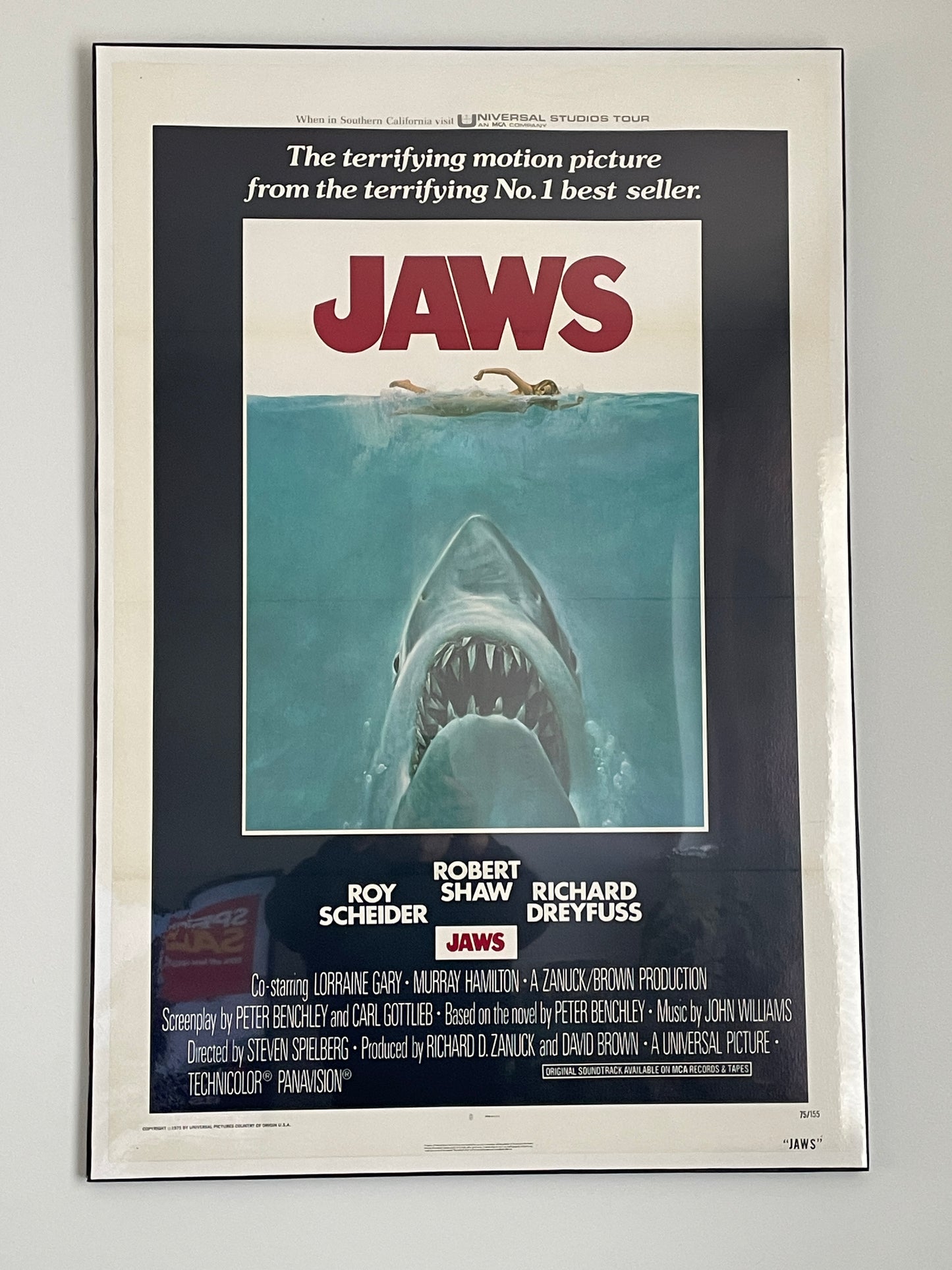 JAWS ORIGINAL 1975 MOVIE POSTER SHARK