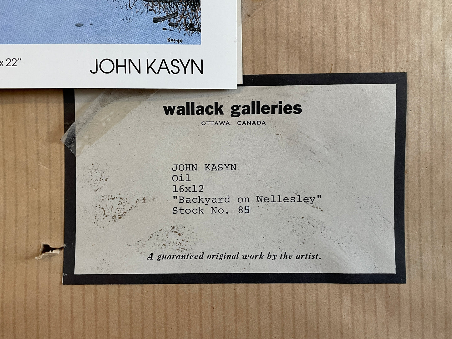 John KASYN, O.S.A. (1926 - 2008) Oil on Masonite Painting