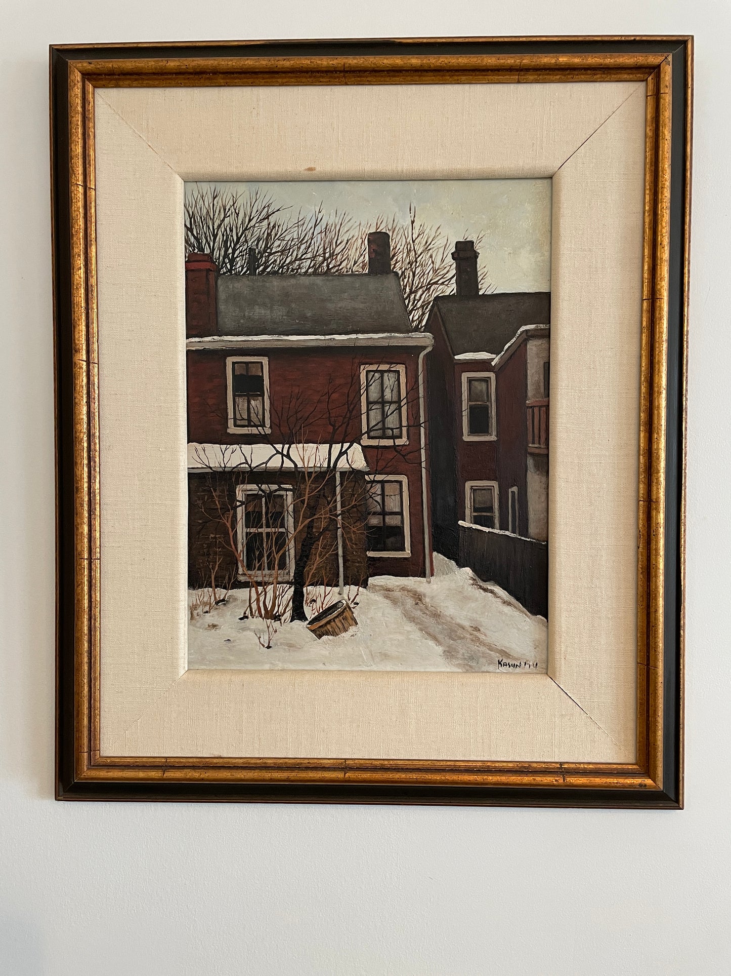 John KASYN, O.S.A. (1926 - 2008) Oil on Masonite Painting