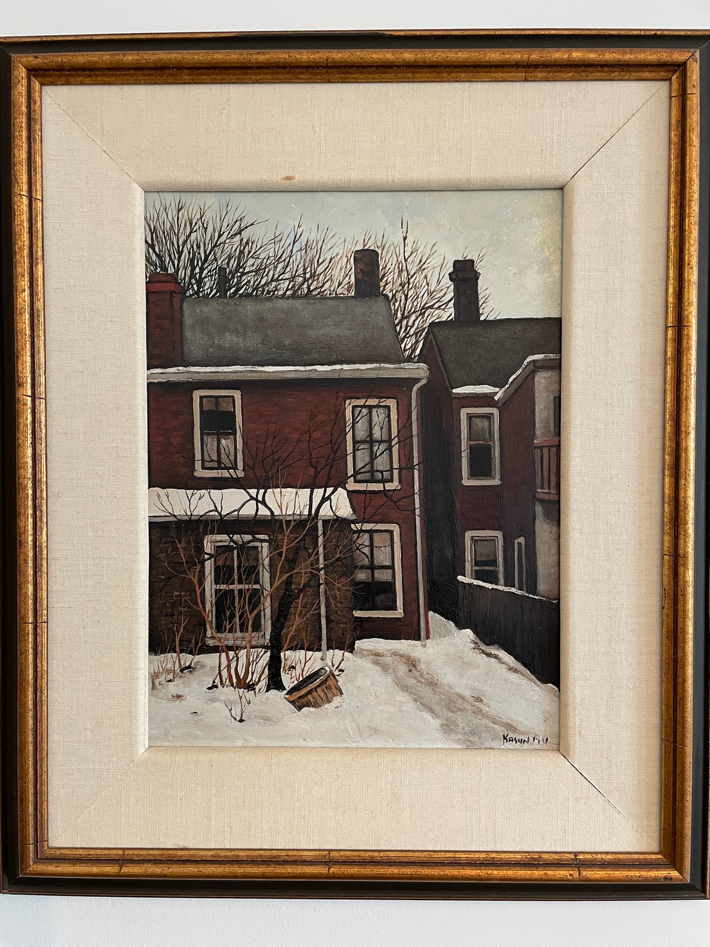 John KASYN, O.S.A. (1926 - 2008) Oil on Masonite Painting