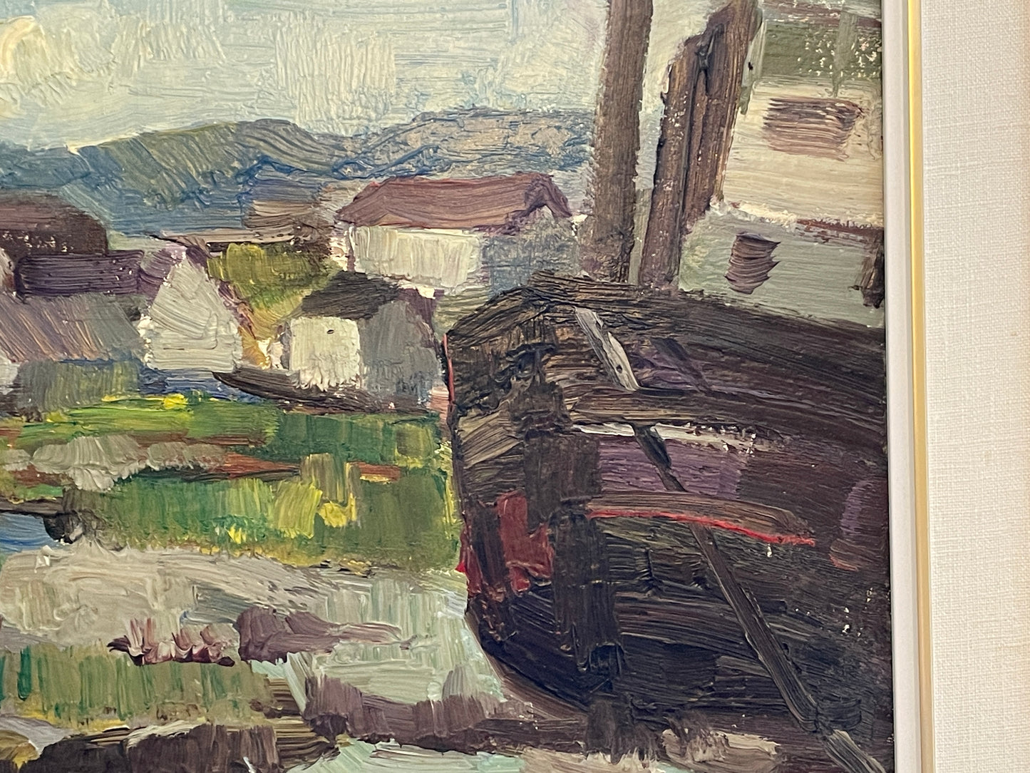 Armand Tatossian , R.C.A. (1948 - 2012) Oil on Board Painting