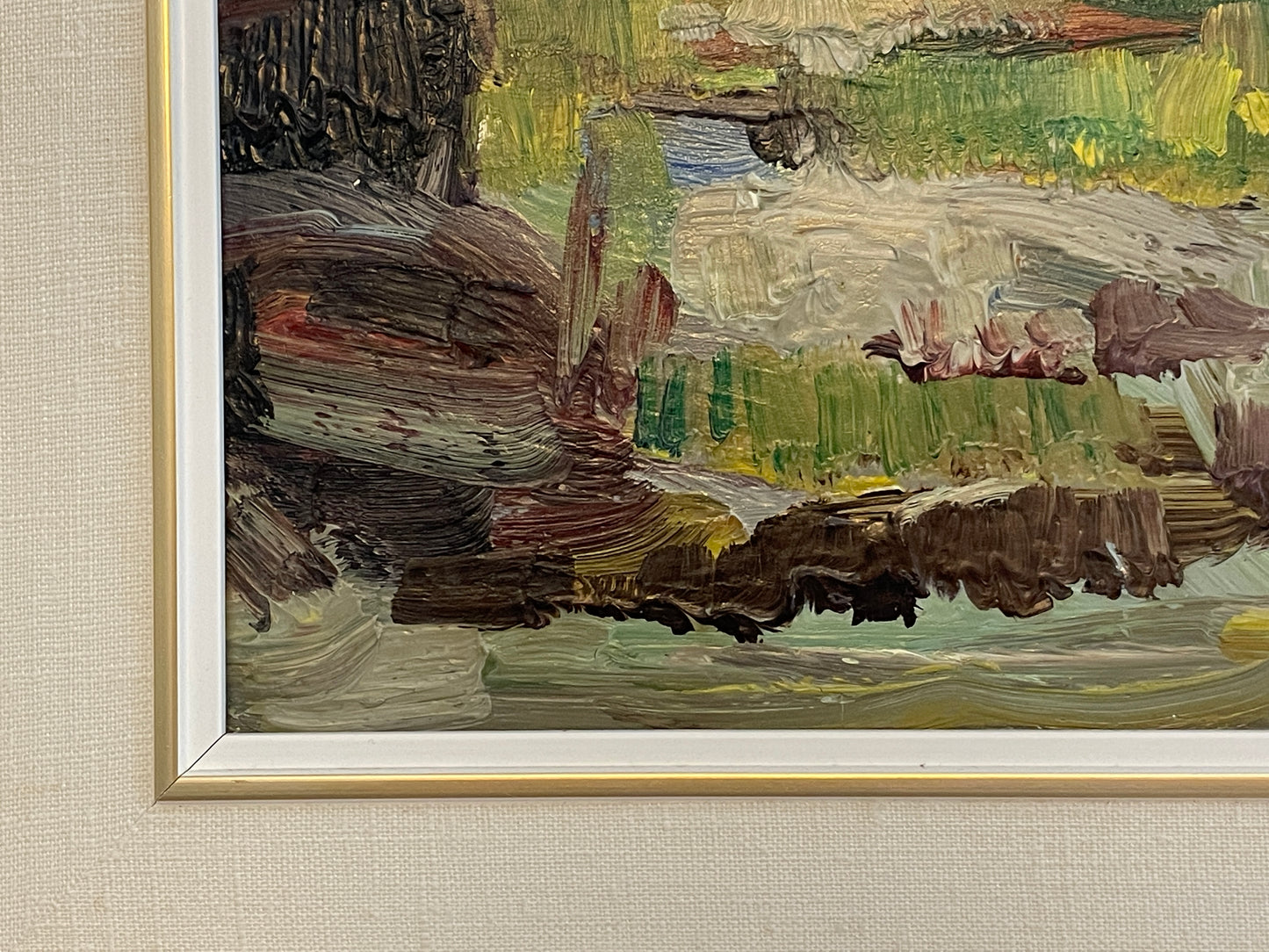 Armand Tatossian , R.C.A. (1948 - 2012) Oil on Board Painting