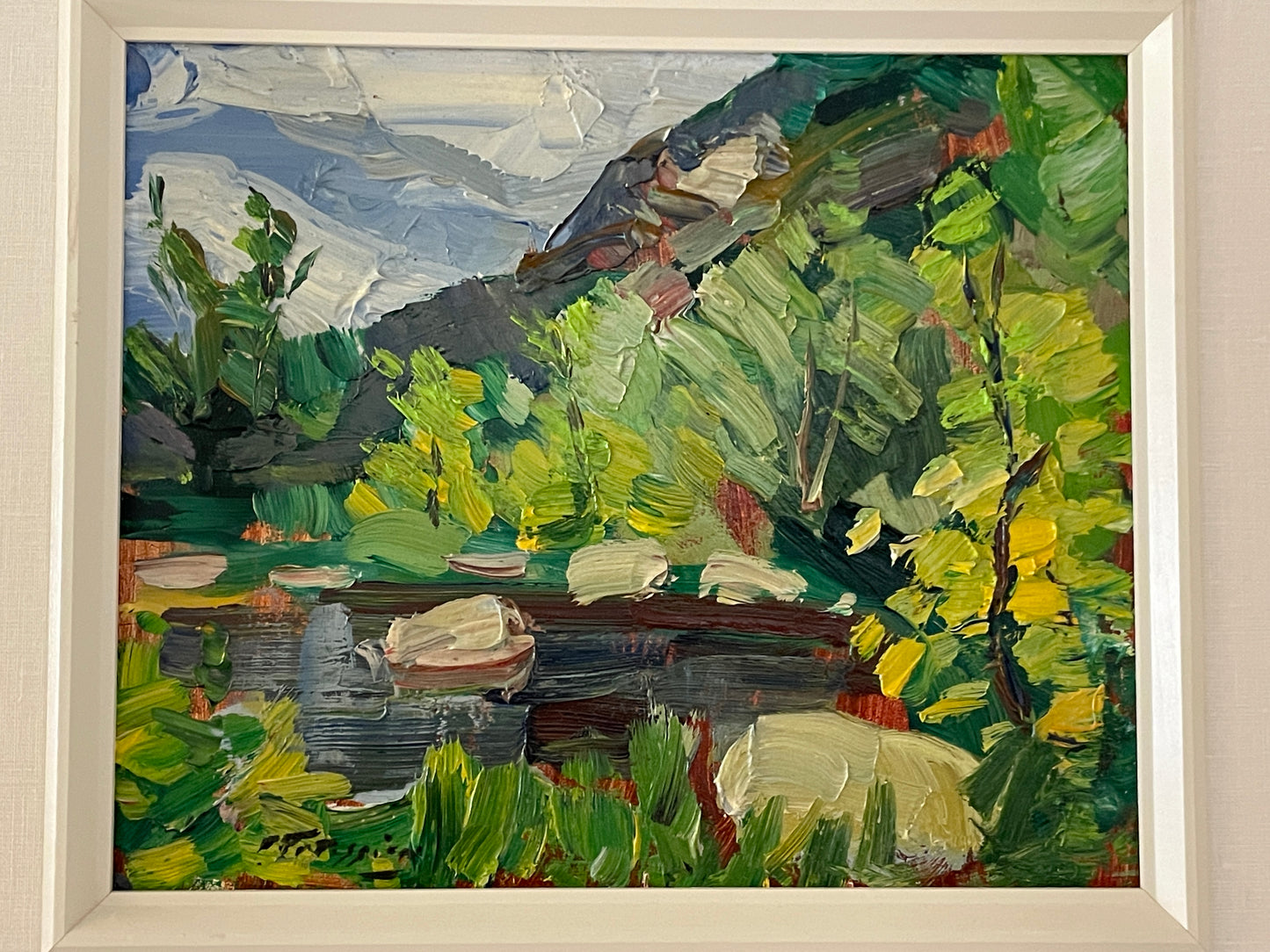 Armand Tatossian , R.C.A. (1948 - 2012) Oil on Board Painting