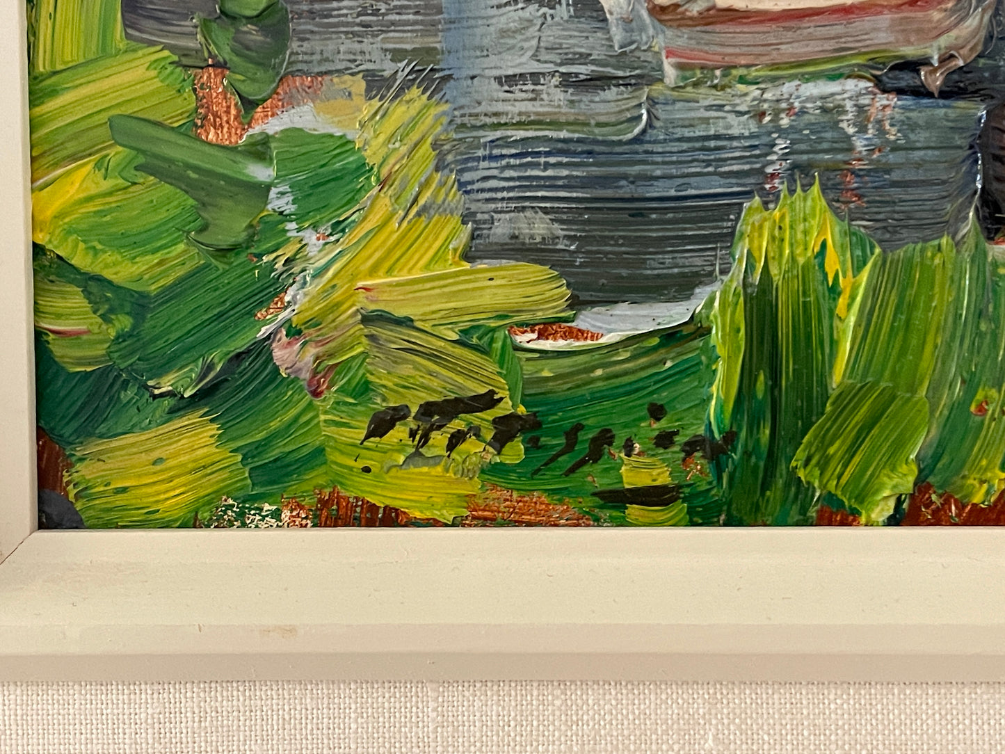 Armand Tatossian , R.C.A. (1948 - 2012) Oil on Board Painting