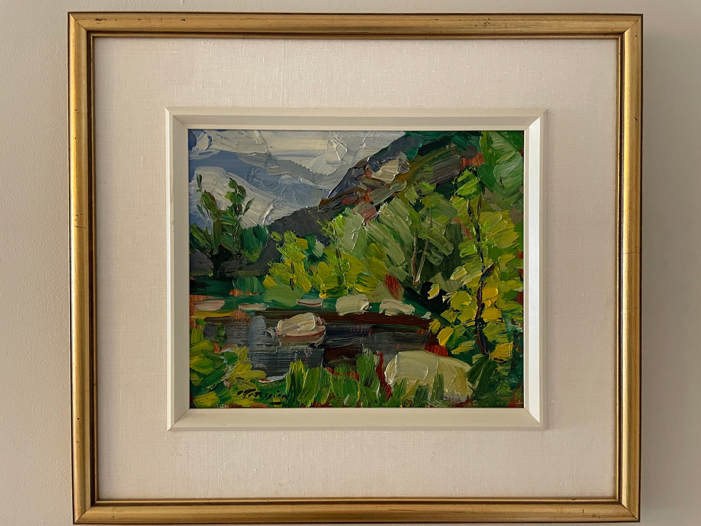 Armand Tatossian , R.C.A. (1948 - 2012) Oil on Board Painting