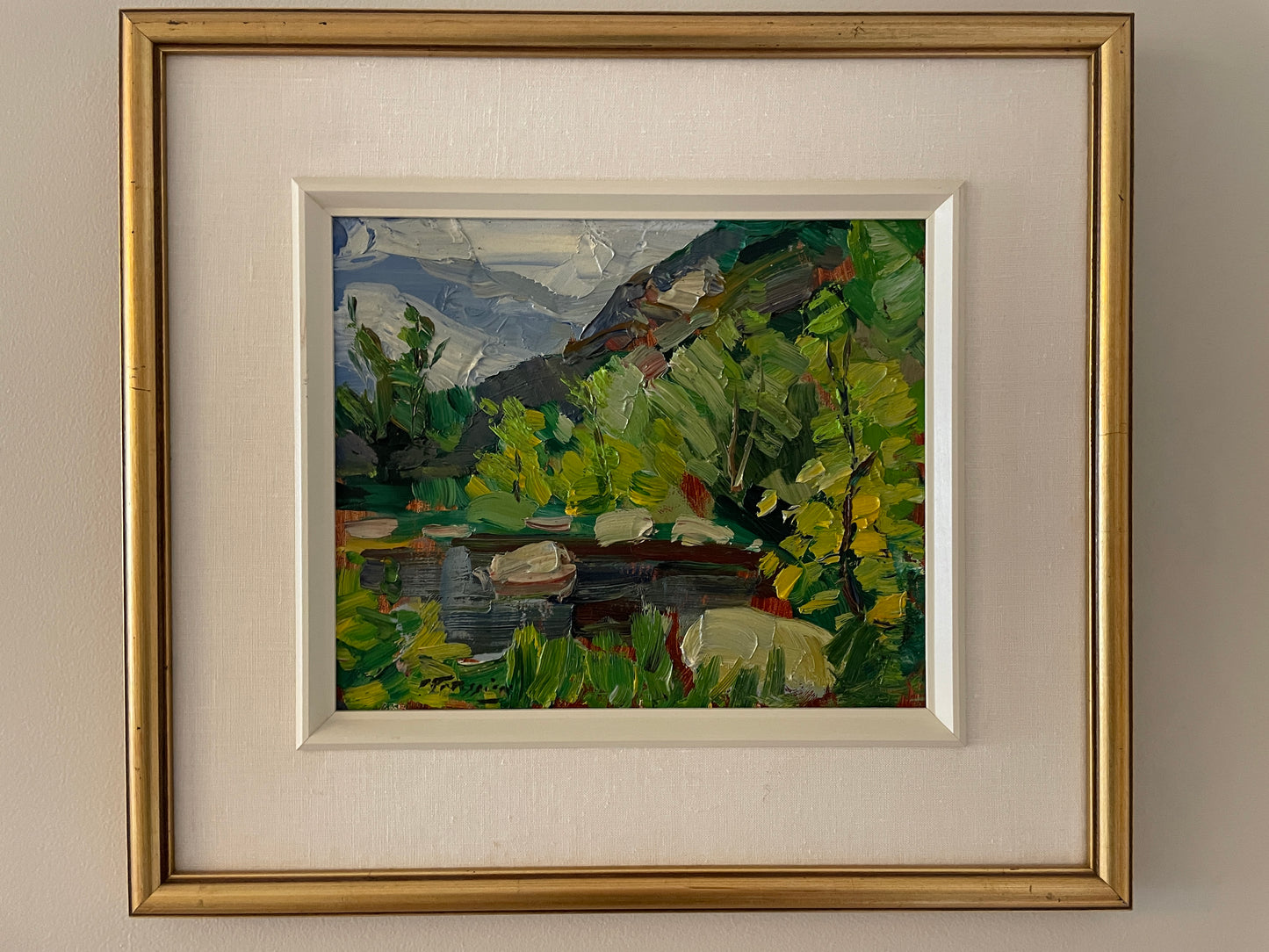 Armand Tatossian , R.C.A. (1948 - 2012) Oil on Board Painting