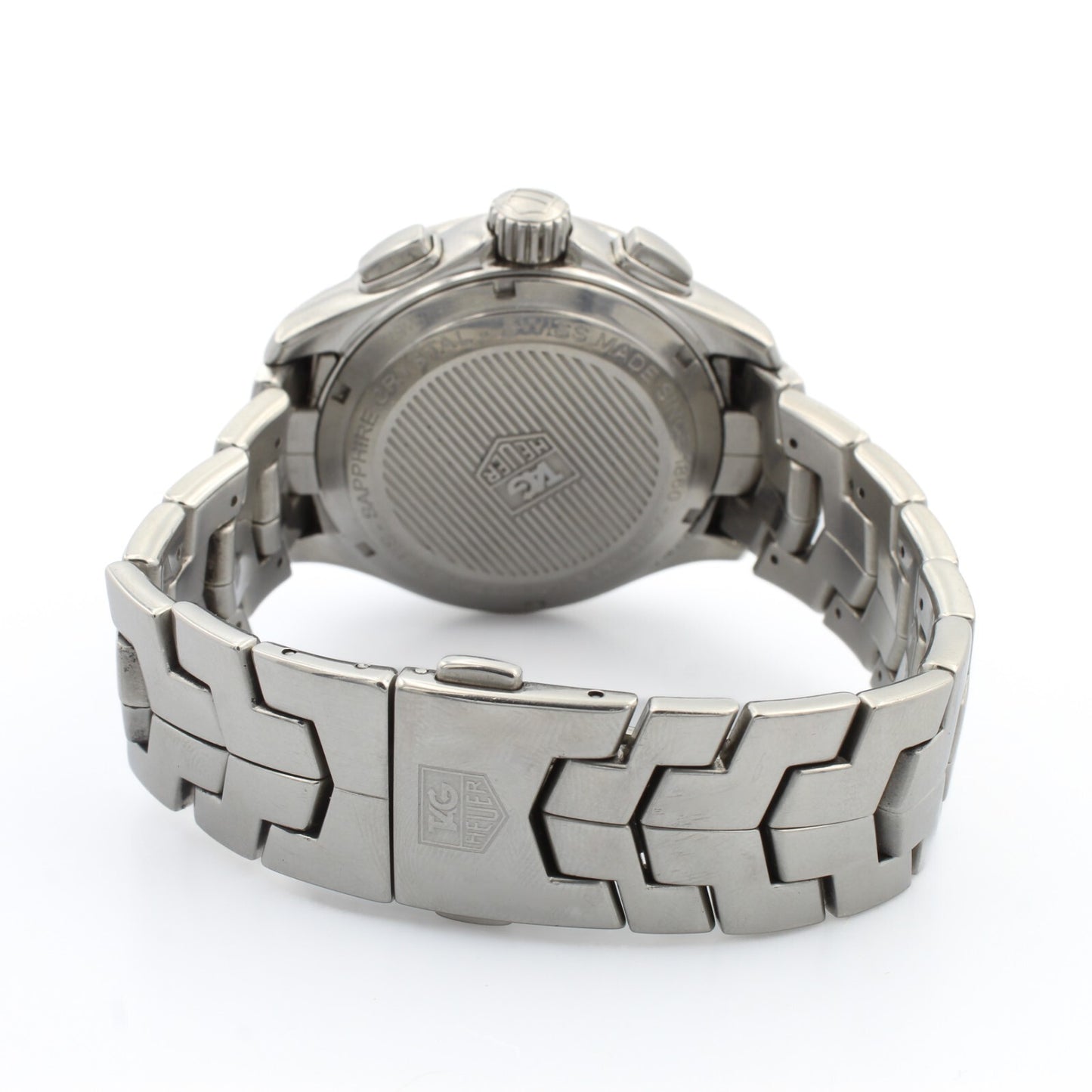 Pre-Owned Tag Heuer Link Chronograph Auto Date White Dial 7.5" 43mm Ref CAT2011